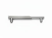 Plantex Main Door Handle/Stainless Steel & Aluminium Door Handle/600mm Pull-Push Handle for Home/Office/Hotel - Pack of 1 (DTMD-409, Satin & Chrome)