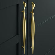 Plantex Cabinet Handle/Kitchen Cabinet Door Handle/Wardrobe/288 mm Cupboard Handle/Door Pull-Push Handle for Home/Office - Pack of 2 (Brass Antique)