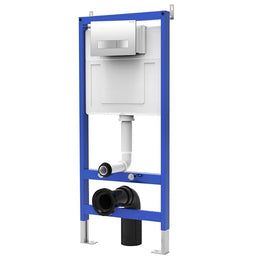 Plantex Concealed Flush Tank for Commode/8 LTR Water Capacity Flushing Cistern with Full Frame/Slim and Stylish Tank with Flush Plate/Concealed Cistern - (Pack of 1)
