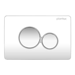 Plantex Flush Plate/Dual Flush Plate for Toilet/Mechanical Dual-Flush Faceplate/Water-Saving Technology – Pack of 1 (Chrome)