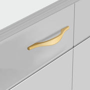 Plantex Cabinet Handle/128mm Handle for Drawer/Wardrobe/Kitchen Handle/Pull-Push Handle for Home/Office - Pack of 3 (Gold)