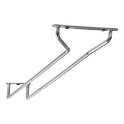 Plantex Stainless Steel Wine Glass Rack / Holder Upside Down Glass Hanging Organizer / Glass Hanging Stand for Pubs / Kitchen / Bars - (Single Line - 15 x 5 Inches)