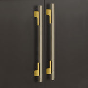 Plantex Cabinet Handle/Kitchen Cabinet Door Handle/Wardrobe/288 mm Cupboard Handle/Door Pull-Push Handle for Home/Office - Pack of 2 (Brass Antique & Gold)