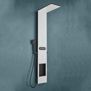 Plantex Shower Panel for Bathroom with Inbuilt Shelf/All in One Shower Panel/White Shower System for Bathroom/Full Shower Set with Jet Spray/Head Shower and Hand Shower - (KM-8105)