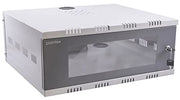 Plantex CCTV/DVR Rack/NVR/CCTV Box/Network Rack/Cabinet/with Lock/Server Rack with Power Socket - 2U - Wall Mount - (Metal) Transparent Glass Door Cabinet Box with keylock