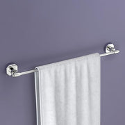 Plantex 304 Grade Stainless Steel Towel Holder in Bathroom/Single Towel Rod for Bathroom/Cloth Hanger/Bathroom Accessories - Nipron (Chrome - 24 inch)