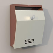 Plantex Letter Box/Suggestion Box with Key Lock/Post Box for Gate Home/Office/Complaint Box/Wall Mounted Mail Box - GI Steel (Orchid & Ivory)