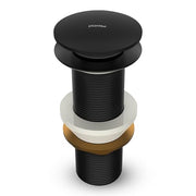 Plantex Waste Coupling for Wash Basin/Pure Brass 5 inch Drain Out let System Full Thread Pop up Coupling for Wash Basin/Wash Basin Accessories (Matt Black - Pack of 1)