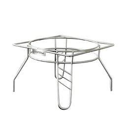 Plantex Heavy Stainless Steel Plant Pot Stand - Planter Stand - Matka Stand Chrome Plated
