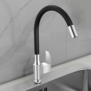 Plantex Pure Brass Flexible Tap for Kitchen Sink with Brass Wall Flange and Teflon Tape/360° Rotating Sink Tap for Kitchen Basin with Water Saving Aerator - (Epic, 6325)