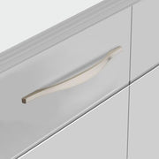 Plantex Cabinet Handle/224mm Handle for Wardrobe/Kitchen Handle/Pull-Push Handle for Home/Office - Pack of 3 (Satin)