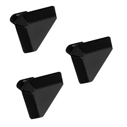 Plantex Knobs for Drawer/Drawer Knobs/Triangle Knob for Cabinets/Drawer Handle/Pull-Push Knob for Kitchen/Bedroom Drawers - Pack of 3 (SH-431, DC-Black & Z-Black)