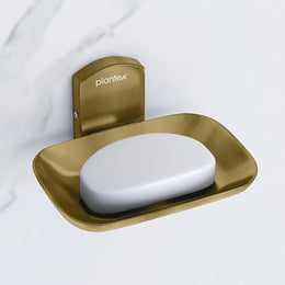 Plantex 304 Grade Stainless Steel Bathroom Soap Holder/Soap Stand for Washbasin/Soap Dish/Bathroom Accessories - Parv (Brass Antique)