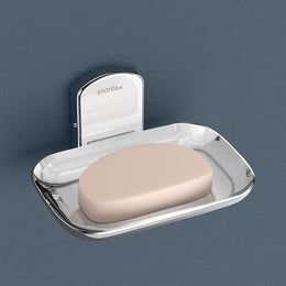 Plantex 304 Grade Stainless Steel Bathroom Soap Holder/Soap Stand for Washbasin/Soap Dish/Bathroom Accessories - Parv (Chrome)