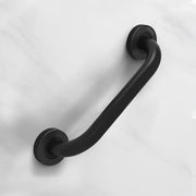 Plantex 11 Inch Stainless Steel Grab Bar for Toilet/Safety Support for Senior Citizens/Secure Bathroom Handrail/Bathroom Accessories (Black)
