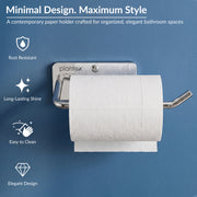 Plantex Stainless Steel Toilet Paper Roll Holder/Tissue Paper Holder in Bathroom/Kitchen/Bathroom Accessories - Wall Mount (Chrome)
