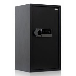 Plantex 106 Litre Digital Safe Locker For Home/Safety Locker Box with Biometric Fingerprint,Touchscreen & Emergency Key/Perfect Security Solution for Valuables/2 Years Warranty By Plantex - Black