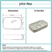 Plantex Ceramic Wash Basin for Bathroom/Over Counter Bathroom Sink/Designer Hand Wash Sink for Home/Office/Hotel (21.5x14x5 Inch)