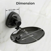 Plantex J4 Stainless Steel Wall Mounted Soap Holder for Bathroom/Soap Holder for Kitchen/Soap Stand for Bathroom/Bathroom Accessories (PVD Black Finish) Angel