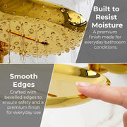 Plantex J4 Stainless Steel Wall Mounted Soap Holder for Bathroom/Soap Holder for Kitchen/Soap Stand for Bathroom/Bathroom Accessories (PVD Gold Finish) Angel