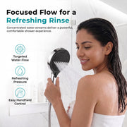 Plantex ABS Hand Shower for Bathroom/3 Mode Multifunctional Shower/Rectangle Hand Shower Without Hose Pipe for Home/Hotel - (Chrome, H-XM95)