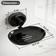 Plantex J4 Stainless Steel Wall Mounted Soap Holder for Bathroom/Soap Holder for Kitchen/Soap Stand for Bathroom/Bathroom Accessories (PVD Black Finish) Onix