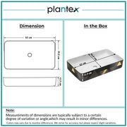 Plantex RectangularTable Top Wash Basin For Bathroom/Designer Ceramic Basin/Countertop Vessel Sink Basin - Indo-European Collection (24 x 14 x 5 Inch)