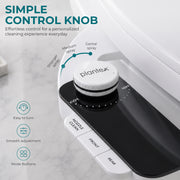Plantex Non-Electric Dual Nozzle Bidet Attachment for Toilet Seat/Bidet Spray for Toilet Front & Rear Wash/Self-Cleaning Retractable Nozzles/Adjustable Water Pressure - (White & Black)