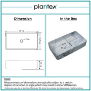 Plantex Ceramic Table Top Wash basin For Bathroom/Hand Wash Sink/Rectangle Countertop Washbasin For Home/Office/Hotel - (Marble White)