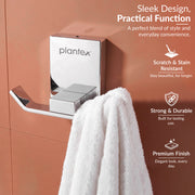 Plantex 304 Grade Stainless Steel Robe Hook/Cloth-Towel Hanger/Bathroom Accessories - Iris (Chrome)