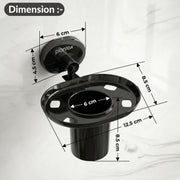 Plantex J4 Stainless Steel Toothbrush Holder for Bathroom/Toothbrush Stand for Bathroom/Tumbler Holder/Bathroom Accessories (PVD Black Finish) Onix