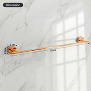 Plantex J4 Stainless Steel 24 Inch Towel Rod for Bathroom/Towel Holder in Bathroom/Towel Holder/Bathroom Accessories (PVD Rose Gold Finish) Onix