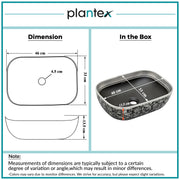 Plantex Wash Basin for Bathroom/Ceramic Table Top Washbasin/Countertop Vessel Sink Basin - Indo-European Collection (EQTT-521,18 x13x 5 Inch)