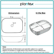 Plantex Washbasin for Bathroom/Tabletop Wash Basin/Countertop Wash Basin/Vessel Sink (EQTT-495, 14 x 10 x 5 Inch)