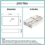 Plantex Wash Basin for Bathroom/Ceramic Tabletop WashBasin/Sink/Basin for Bathroom/Restaurant, Hotel (Marble Finish, 24 x 13 x 5 Inch)