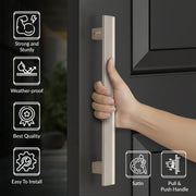 Plantex 12 Inch Main Door Handle/Aluminium Handle for Door/Pull-Push Handle for Home/Office/3 Years Warranty Pack of 1 (APS-612, Satin)