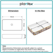 Plantex Ceramic Counter Top Washbasin for Bathroom/Table Top Wash Basin/Rectangle Bathroom Sink for Restaurant/Hotel (24 x 14 x 5 Inch)