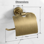 Plantex 304 Grade Stainless Steel Toilet Paper Roll Holder for Bathroom/Tissue Paper Holder/Bathroom Accessories - Daizy (Antique)