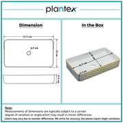 Plantex Table Top Wash Basin For Bathroom/Designer Ceramic Basin/Countertop Vessel Sink Basin - Indo-European Collection (24 x 14 x 5 Inch)