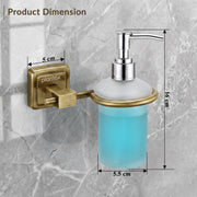 Plantex 304 Grade Stainless Steel Liquid Soap Dispenser/Shampoo Dispencer/Handwash Bottle Stand - Decan (Brass Antique)