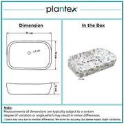 Plantex Tabletop Wash Basin/Bathroom Sink/Wash Basin Over Counter/Designer Ceramic Wash Basin for Bathroom (Marble Finish - 22 x 14 x 5 Inch)