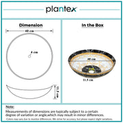 Plantex Ceramic Round Wash Basin for Bathroom/Designer Table Top Basin/Countertop Vessel Sink for Restaurant/Hotel - (15.5x15.5x4.5 Inch)