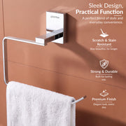 Plantex 304 Grade Stainless Steel Towel Ring for Bathroom/Napkin Hanger for Washbasin/Napkin Holder/Bathroom Accessories - iris (Chrome)
