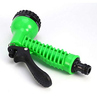 Plantex 7-Pattern High-Pressure Watering Spray Gun Nozzles With Long Connector - Green