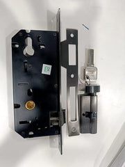 Plantex Mortise Door Lock Set with Brass Cylinder & Keys/Heavy-Duty Main Door Lock Body - Pack of 1 (Satin Black)