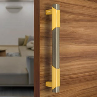Plantex Door Handle/14 Inch Main Door Handle/Aluminium Door Handle/Pull-Push Door Handle/Door Accessories (Pack of 1, Brass Antique, Gold)