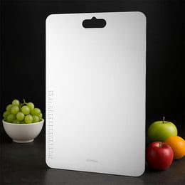 Plantex Stainless Steel Chopping Board/Vegetable Cutting Board/Anti-Bacterial, Scratch-Resistant, Durable, Non-Slip & Knife Friendly Cutting Pad (Size- 31 X 20.5 cm)