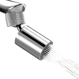 Plantex Brass Tap Extender for Kitchen Sink/360Ã‚Â° Swivel Kitchen Sink Tap Aerator/2 Anti-Splash Modes/Upto 80% Water Saving/Fits F22 and M24 mm taps (XL-1035 Chrome)