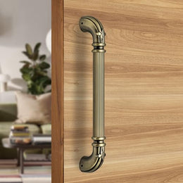 Plantex Premium 13 Inch Main Door Handle - Pull-Push for Home/Office/Hotel - Wooden, S-137-Brass Antique - Pack of 1, 3 Years Warranty