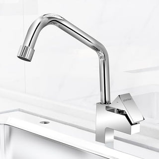 Plantex Pure Brass Sink Tap for Kitchen with 360° Swivel Spout/Kitchen Sink Tap with Water Saving Aerator-7 Year Warranty (PRI-313-Mirror-Chrome Finish)